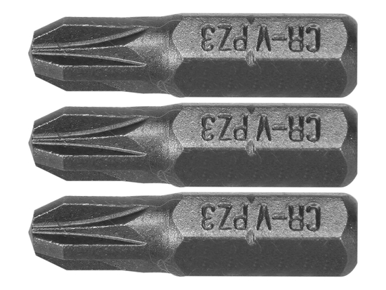 BITS 1/4''X25 MM PZ3 3 GAB