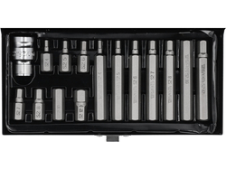 SCREWDRIVER BIT SET HEX 15 PCS