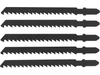  JIG SAW BLADE TYPE T, 6 TPI, FOR WOOD, 5 PCS