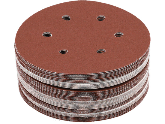 VELCRO ABRASIVE DISC, 6 OPER, P120 150 MM / 50 ΤΕΜ.