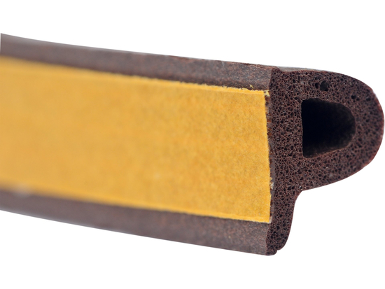 JOINT POUR FENÊTRES ET PORTES, EPDM, TYPE P, MARRON, 6M