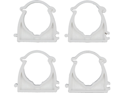 SUPPORTI DI MONTAGGIO CLIPS INSTALLATORE CHIUSI PER TUBI E CAVI 32MM, 4 PZ.