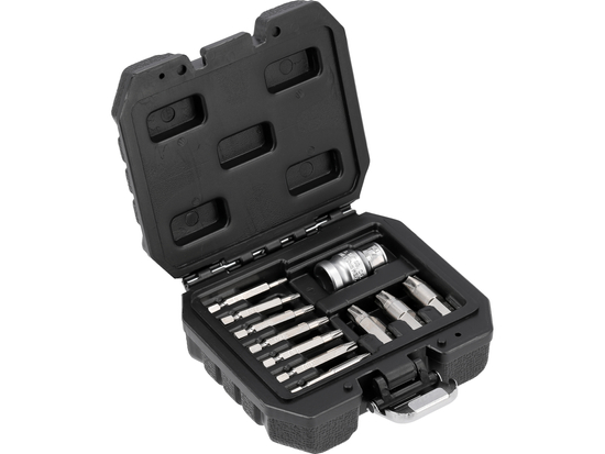 BIT SCREW EXTRACTOR SET FOR REMOVING DAMAGED TORX STAR 11PCS