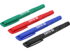 TECHNICAL MARKERS SET 4 PCS / BLACK-GREEN-RED-BLUE