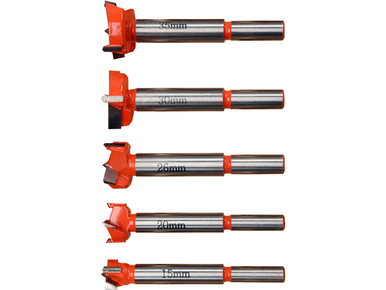 SET FORE PER LEGNO PER CERNIERE 15-35MM 5 PZ.