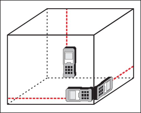 TÉLÉMÈTRE LASER 0,2-40,0 M FONCTION DE MESURE CONTINUE, CALCUL DE SURFACE ET DE VOLUME