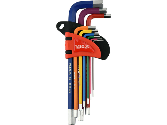 LONG HEX KEY SET 1.5-10MM 9PCS