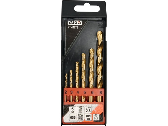 SET DI PUNTE PER MET.HSS-TIN 6PZ 2-8MM