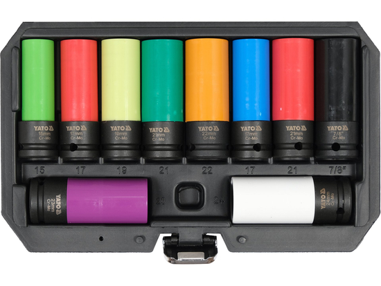 WHEEL NUT SOCKET SET 1/2" 10PCS