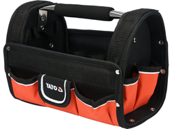 POJEMNIK NARZĘDZIOWY OTWARTY 12" Z UCHWYTEM Z RURKI, 9 KIESZENI