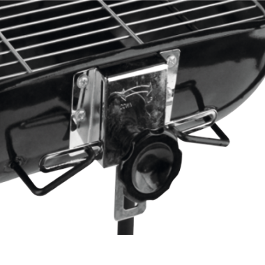CHARCOAL GRILL WITH LID AND GRATE ADJUSTMENT 45*40CM