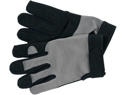 GUANTES DE TRABAJO DE PIEL SINTÉTICA AMARA TALLA PARA OPERACIÓN DE SMARTPHONE. 10