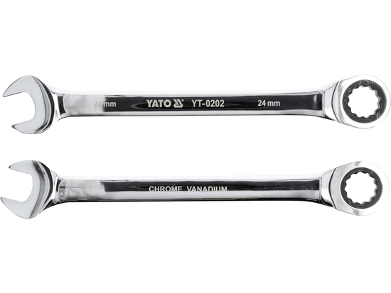 CLE MIXTE A CLIQUET 24 MM