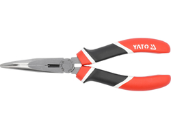 SZCZYPCE WYDŁUŻONE WYGIĘTE, CRV, 200 MM, TRÓJKOLOROWE RĘKOJEŚCI