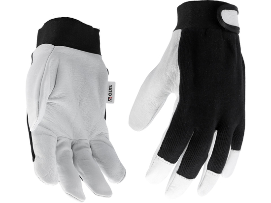 GUANTES DE PROTECCIÓN ALGODÓN/PIEL TALLA. 10