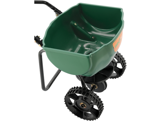 VETŐGÉP, MŰTRÁGYÁHOZ, HOMOK, MAGOK, FORGÓ 15 L, 15 KG