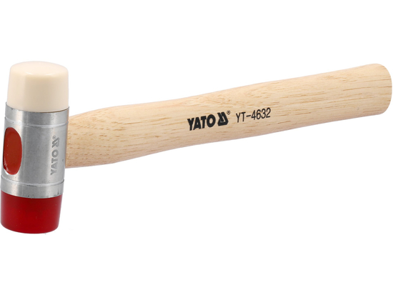 PU / NYLON HEADS MALLET WITH WOODEN HANDLE