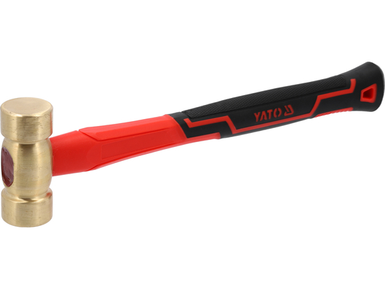 BRASS HAMMER WITH FIBERGLASS HANDLE 800G