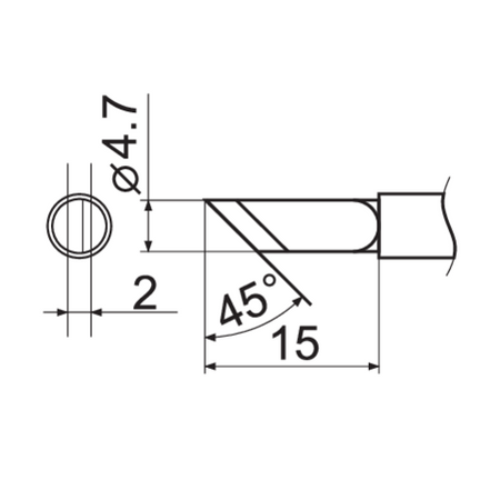 T12 SOLDERING IRON TIP TYPE: K
