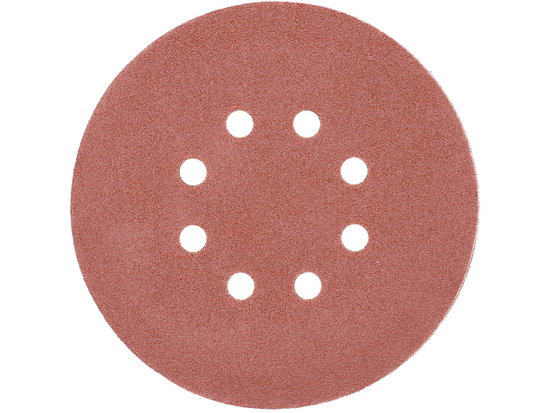 ABRASIVE DISC WITH HOOK FASTENER 8 HOLES P80 150MM 50PCS