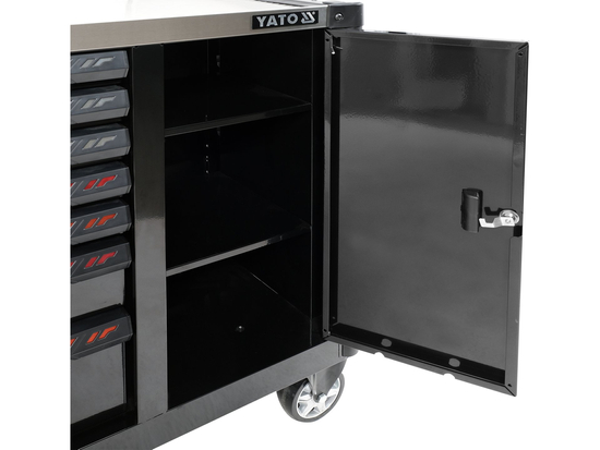 ARMOIRE DE SERVICE 7 TIROIRS AVEC SERRURE D'OUVERTURE PLUS RANGEMENT SUPPLÉMENTAIRE