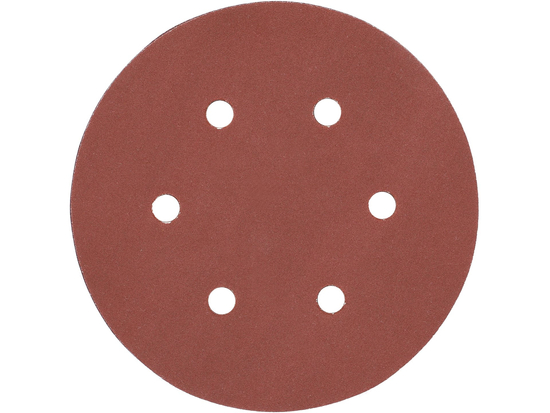 DISCO ABRASICO VELCRO 6 FORI P240 150 MM / 50 PZ.
