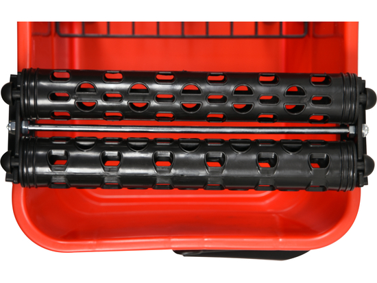 SEAU À CARRELAGE AVEC ROULEAUX ET GRILLE 22L