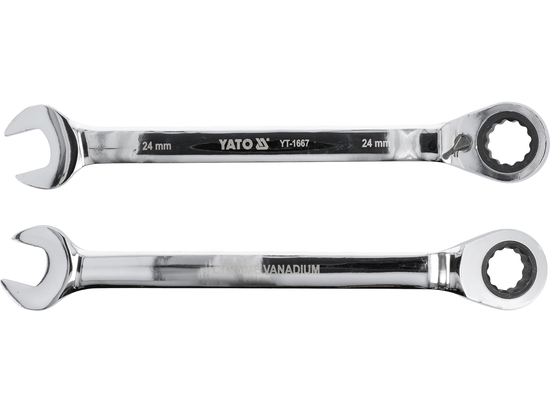 CHIAVE COMBINATA CON CRICCHETTO 24 MM