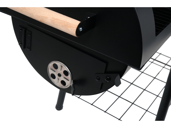 CHARCOAL GRILL WITH SMOKER XXL GRATE 64*37CM