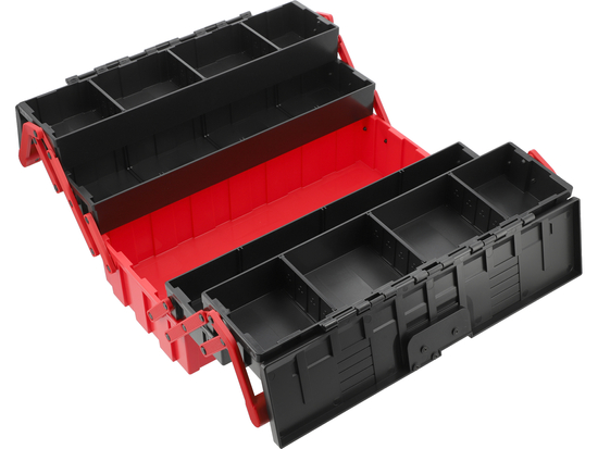 CASSETTA PORTA ATTREZZI IN PLASTICA - 5 RIPIANI