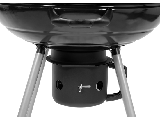 ZAHRADNÍ GRIL NA DŘEVĚNÉ UHLÍ KRUHÝ S VÍKEM, PRŮMĚR 54 CM