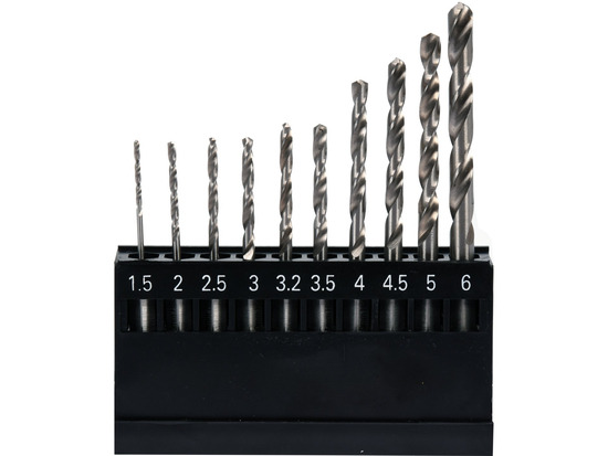 HSS 6542 VRTÁKY KOVOVÉ VRTÁKY 1,5-6,0MM 10KS ŠEST.