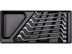 PVC TRAY WITH 7 PCS RING SPANNERS 6~19MM