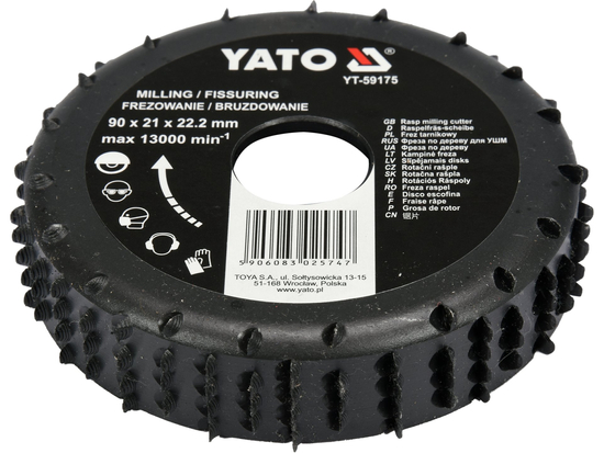 ESCOBINESA PARA FRESAR MADERA 90MM