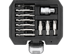 BIT SCREW EXTRACTOR SET FOR REMOVING DAMAGED TORX STAR 11PCS