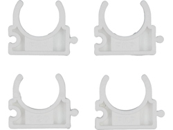 SUPPORTI, MONTAGGIO, CLIP PER INSTALLATORE, APERTI PER TUBI DA 20 MM, 4 PZ.