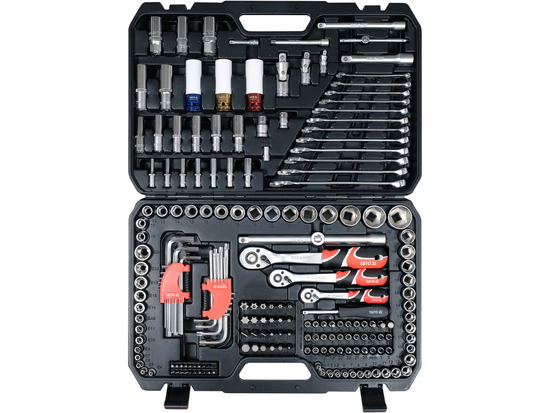 ĮRANKIŲ RINKINYS 1/4'', 3/8'', 1/2'' RINKINYS 198 VNT