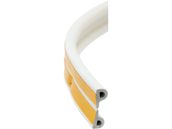 GUARNIZIONE PER FINESTRE E PORTE, EPDM, TIPO P, BIANCO, 100M