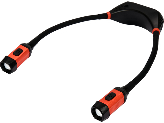 ЛАМПА ЗА ВРАТО 300LM, НЕПРЕКЪСНАТА РЕГУЛИРАНЕ НА СВЕТЛИНАТА, LI-ION 3.7V 2000MAH, ГЪВКАВИ РАМЕНА