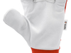 GUANTES DE TRABAJO ALGODÓN/PIEL TALLA ROJA. 9