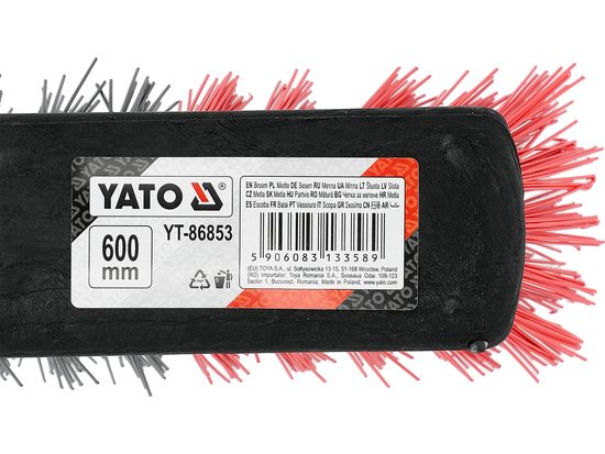 MIOTŁA, SZCZOTKA ULICZNA, OGRODOWA L-600MM Z TRZONKIEM