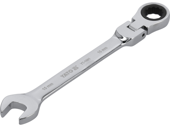 FLEXIBLE RATCHET COMBINATION WRENCH 15 MM