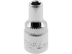 VASO HEXAGONAL 1/4'' 4 MM