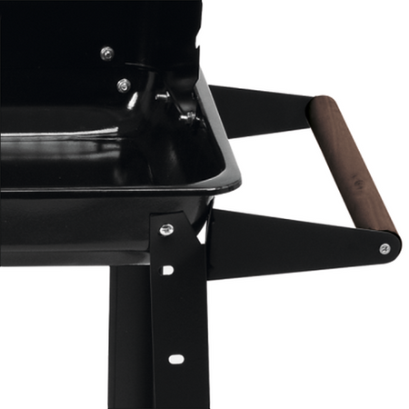 GRILL WĘGLOWY Z PÓŁKĄ BOCZNĄ, RUSZT 48X26.5CM