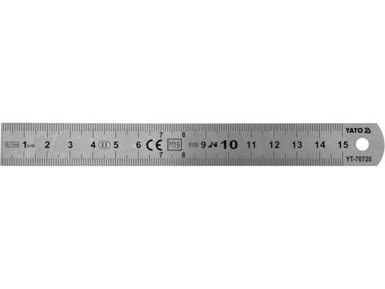 LINIAŁ MIERNICZY STAINLESS STEEL 150MM