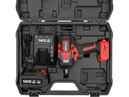 CLÉ À CHOCS 18V 1/2'' 1200NM (4AH; BMC) POUR VIS M12-M24 AVEC MOTEUR SANS BALAIS ET RÉGLAGE DU COUPLE