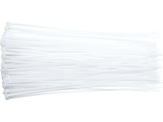 OPASKI PLASTIKOWE 200X2,5 100SZT. BIAŁE