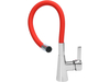ROBINET D'ÉVIER AVEC BEC FLEXIBLE - 'FLEXIBLE' ROUGE