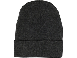GORRO DE INVIERNO ENROLLADO, GRIS OSCURO