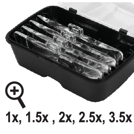 LENTE MONTADA NA CABEÇA COM AMPLIAÇÃO DE ILUMINAÇÃO X1, X1.5, X2, X2.5